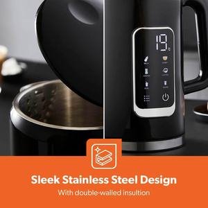 Market Best Seller Cordless Double Wall Mechanical Electric <b>Kettle</b> 1.8L Glass 1500W <b>Temperature</b> <b>Control</b> Household Factory - Product Image 5