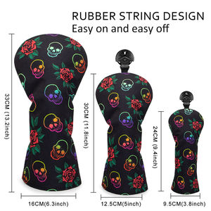Hot Selling <b>Golf</b> Headcovers Driver Pu Leather Driver Fabric <b>Head</b> <b>Cover</b> Embroidery Custom <b>Golf</b> <b>Club</b> <b>Head</b> <b>Covers</b> - Product Image 2