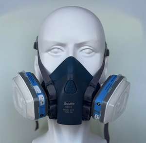 Masker Wajah setengah wajah, <span class=keywords><strong>Respirator</strong></span> hidrogen sulfida Anti debu, <span class=keywords><strong>Respirator</strong></span> industri kimia setengah wajah - Product Image 5