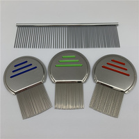 Peigne de toilettage pour animaux de compagnie en acier inoxydable écologique avec têtes métalliques pour chiens - Élimination des poux, tiques et puces