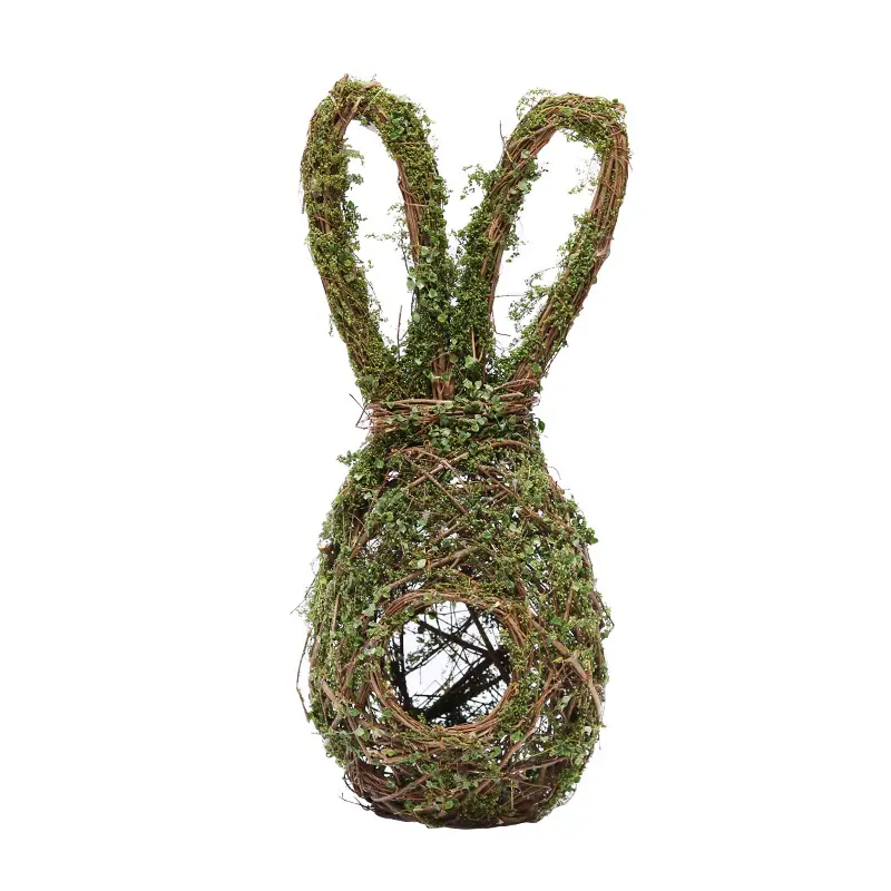 Handmade Easter Rabbit Bunny Shaped Rattan Birds Cage für All Kinds von Birds nest Outside Home Holiday Decor