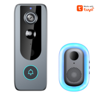 Kamera Pintu Nirkabel HD 720P Baru 2025, Interkom 2 Arah Pintar dengan Penglihatan Malam, Telepon Pintu Tahan Air