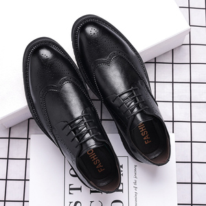 Chaussures habillées décontractées pour hommes en cuir de vachette de haute qualité, souples et confortables, style Oxford pour le bureau et les occasions formelles - Product Image 3