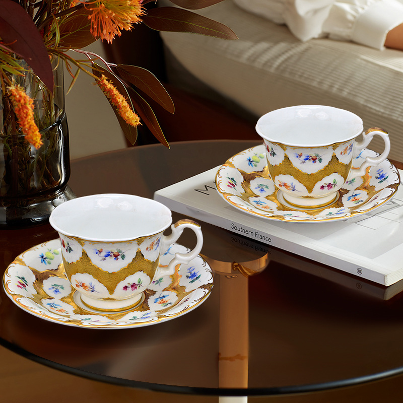 Two cups two plates-ten thousand flowers platinum gift box