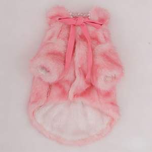 Abrigo de Invierno para Perro de Terciopelo y Piel Sintética - Ropa de Invierno de Lujo para Perros Pequeños, Medianos y Grandes - Product Image 3