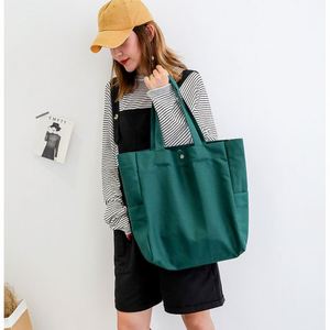 <b>Tote</b> Cotton Grocery <b>Bag</b> Shopping Custom Canvas <b>Bag</b> Accept 1 Piece Customized Logo <b>with</b> Side <b>Pockets</b> - Product Image 3