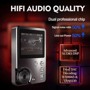 Reproductor de Música Walkman de Alta Resolución, Reproductor de Audio Portátil HIFI DSD256, Reproductor MP3 con Logotipo Personalizado, Reproductor MP3 Ligero con Tarjeta TF de hasta 256 GB - Product Image 2