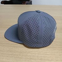 Venta al por mayor personalizado resistente al agua rendimiento deportes Gorras personalizado 5 paneles cuerda láser corte agujero Golf sombreros gorra deportiva