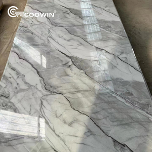 Phòng tắm PVC gạch đá cẩm thạch Bảng điều chỉnh đá và nhựa 100% không thấm nước - Product Image 5