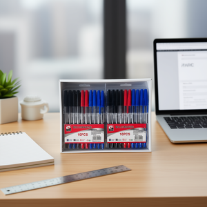 Boligrafos Ballpoint Pen 10Pcs Blue Black Red Ink Office School Writing Supplies - Product Image 3