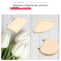 Plateforme de jeu pour perruche, accessoire de cage à oiseaux, rampe fixe en bois, plateforme de saut pour oiseaux et hamsters Wl365