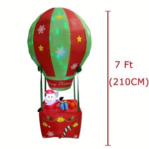 Globo Inflable Navideño de Poliéster de 21 Metros con Luces Giratorias, Tamaño Multiestándar para Decoración de Jardín/Patio - Product Image 2