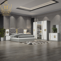 Grande Promotion Lit King Size Moderne 1,8m en Bois, Ensemble de Meubles de Chambre avec Rangement, Fonctions Massage et Design Personnalisable pour Chambre à Coucher