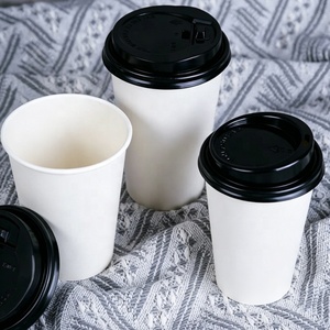 Gobelets à café en papier biodégradables pour boissons chaudes et froides, compostables, à paroi simple ou double, vente en gros - Product Image 2