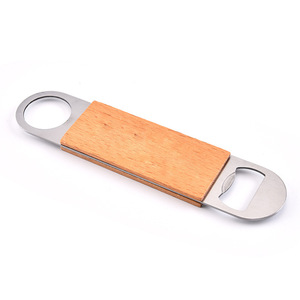 Abridor de botellas de cerveza de madera maciza al por mayor de fábrica, con chip de madera, cajón grande, abridor de botellas sencillo, abridor de tapas, destornillador - Product Image 3