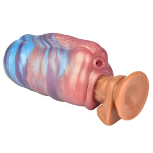 YOCY Male <b>Masturbators</b> Dual Channel Realistic Animal Silicone Masturbation Cup Vaginal Anal Sex Pocket Pussy Toys for Adult - Product Image 2
