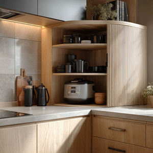 Puerta <span class=keywords><strong>Enrollable</strong></span> Horizontal de PVC y ABS Resistente, Persianas Enrollables para Armarios de Cocina y Guardarropas, por Proveedor OEM - Product Image 6