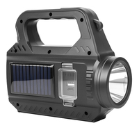Linternas LED solares de mano portátiles Spot/Flood Light 500lm Luces de antorcha recargables Powerbank Lámparas DE TRABAJO resistentes al agua