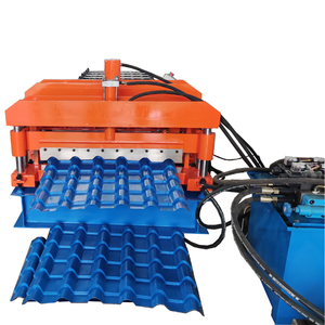 고속 금속 지붕판 강철 유약 타일 유약 타일 시트 롤 성형 제조 기계 - Product Image 2