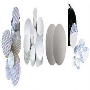 Hot Sale Heat Sealing Induction Aluminium Foil <b>Easy</b> Peel <b>off</b> Seals Gasket Lid Self Adhesive Pump Sprayer Cap Liner sealed - Product Image 1