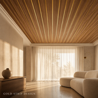 Vente flash - Panneau de plafond en PVC léger, imperméable, ignifuge, à effet bois, facile à installer, pour hôtel, cuisine, salle de bain, maison