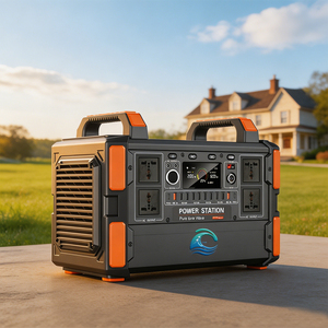 Centrale Électrique Portable Solaire LiFePO4 1000W 1200W 1000Wh avec MPPT, Onde Sinusoïdale Pure, Démarreur de Batterie, Prise Cigarette, pour Maison et Extérieur - Product Image 2