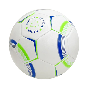 Ballon de football TPU recyclé du Vietnam à collage thermique écologique cousu à la machine vert de haute qualité pour tous les âges - Product Image 1