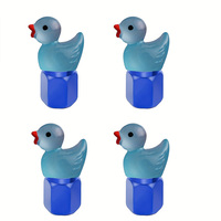4pcs Par Pack Glow in the Dark Cute Duck Tire Valve Caps pour Car Truck Suv
