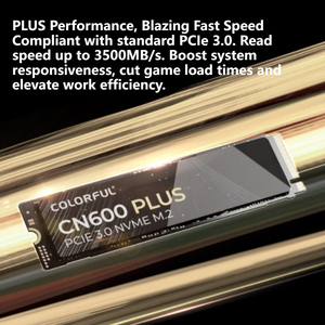 NOUVEAU Disque SSD interne coloré CN600 PLUS 512 Go M.2 NVMe 2280 PCIe Gen 3.0 X4 3000 Mo/s pour ordinateur portable et de bureau en stock - Product Image 2