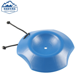 Camping <b>Plastic</b> <b>Wheel</b> Chock Round Blue Durable Waterproof Outdoor RV Accessory - Product Image 4