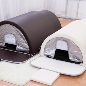 3 Zone Far Infrared Sauna Dome Japonais Infrarojo 1 Person <b>Soft</b> Heat Dry Sauna Indoor Low Emf Infrared Sauna for Home - Product Image 4