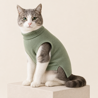 Gilet en tricot uni pour chats, confortable pour l'hiver, à porter en loisirs, lavage à la main uniquement