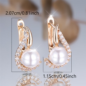<span class=keywords><strong>ANGOL</strong></span> - Paire de boucles d'oreilles classiques et polyvalentes pour femmes, idéales pour les amies - Product Image 6