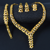 Ensemble de bijoux éthiopien plaqué or, ensembles de bijoux africains, boucles d'oreilles/bague/collier en or, Érythrée/Habesha, mariage pour femmes