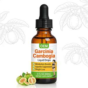 Suplemento Líquido Oral Vegano de Garcinia Cambogia de Marca Privada OEM, Gotas Dietéticas de Garcinia Cambogia - Product Image 1