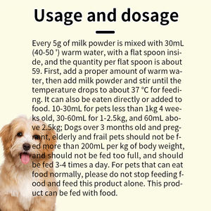 Köpek ıslatma ve kıdemli kurtarma için yüksek proteinli anında keçi sütü tozu kolay karıştırın Pet sağlık takviyesi - Product Image 6