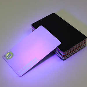 Impresión de tarjetas de visita de código de barras de lámina holográfica de plástico PVC - Product Image 2