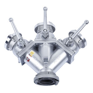 Divisor de Agua para Manguera Contra Incendios de 3 Vías, 2.5 Pulgadas |   Acoplamiento Interno, 1 Entrada, 3 Salidas, Divisor de Agua para Extinción de Incendios - Product Image 1