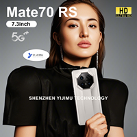 Mate70 RS 16G+1TB Android 15, Versión Global, Pantalla de 7.3 Pulgadas, Doble SIM, LTE, Smartphone Celular, Procesador Rápido, Control de Calidad Estricto