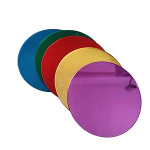 Factory Wholesale Round Colorful <b>Acrylic</b> <b>Mirror</b> Plate, Multi-Color PMMA <b>Mirror</b> Sheet for Bulk Purchase - Product Image 1