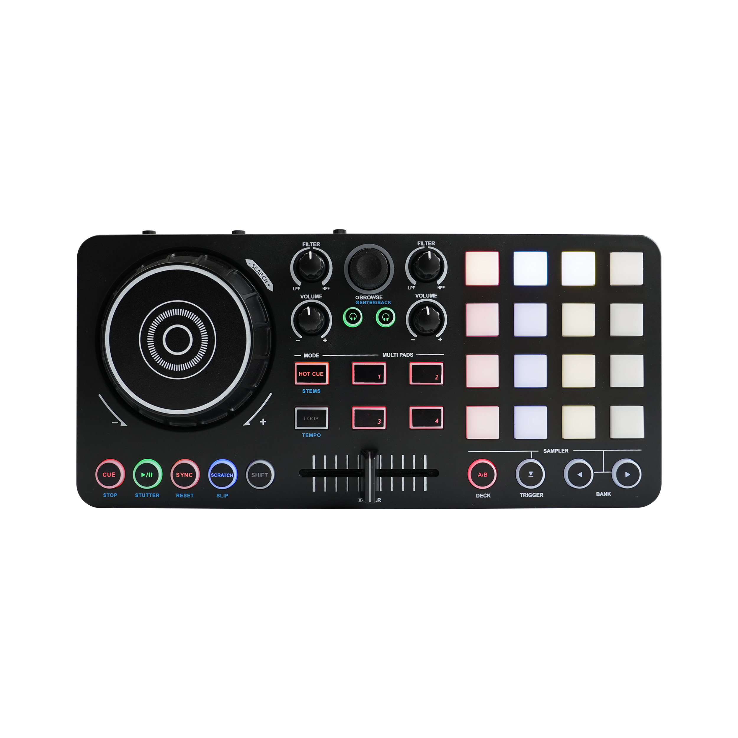 Accuracy Pro Audio MID36S USB Controladora DJ Profissional/Mesa de