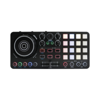 Controlador de DJ Profesional/Consola de Mezcla de Audio Accuracy Pro Audio MID36S USB Mini Mezclador de DJ de 4 Canales para Música