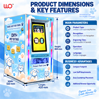 Graveur laser de bureau DIY pour étiquettes anti-perte pour animaux de compagnie avec écran tactile pour étiquettes personnalisées pour chiens et chats