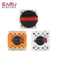 Interrupteur-sectionneur solaire EARU DC 4P 32A 1500V PV avec poignée rotative, interrupteur rotatif, boîte de distribution, rail DIN LONQ-40.F/I/X