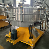 Tamis vibrant à tambour en acier inoxydable de qualité alimentaire pour amidon et sucre avec moteur de haute précision