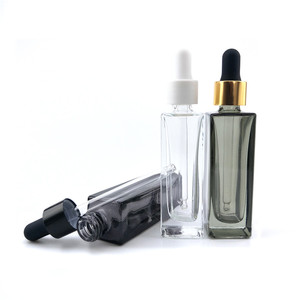 Noir Rectangulaire rectangle givré <span class=keywords><strong>10</strong></span> <span class=keywords><strong>ml</strong></span> 30ml 2oz plat épaule carré d'olive en <span class=keywords><strong>verre</strong></span> bouteille d'huile essentielle avec <span class=keywords><strong>pipette</strong></span> compte-gouttes - Product Image 4