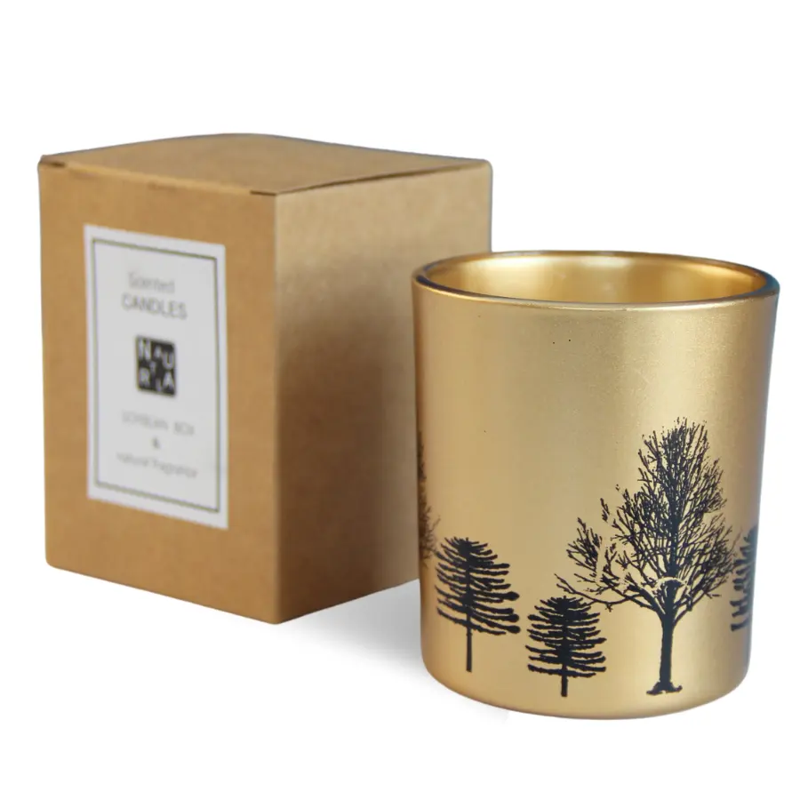 Hot Selling Products Customized Aroma Candle Manufacturers Rose Gold Glass Jar Soy Design Jar Candles Scented Luxury Lots