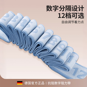 Bandes de résistance réglables numérotées numériquement pour le yoga, pour le renforcement musculaire et l'entraînement en force, résistance moyenne, 8 niveaux - Product Image 3