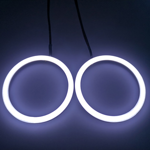 <span class=keywords><strong>2022</strong></span> impermeable Angel Eye <span class=keywords><strong>Halo</strong></span> anillo ámbar blanco Color Dual <span class=keywords><strong>2</strong></span> anillos lámpara antiniebla luz de día para Dodge - Product Image 4