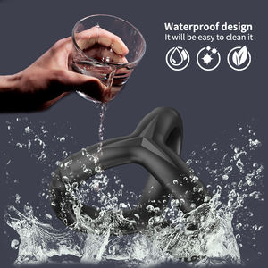 Siliconen <span class=keywords><strong>Penis</strong></span> Ring Foto 'S Van Mannen Met Haan Ring Foto 'S, 3 In 1 Ultra Zachte Cock Ring Voor Erectie Verbetering Seksspeeltje Voor Mannen - Product Image 3